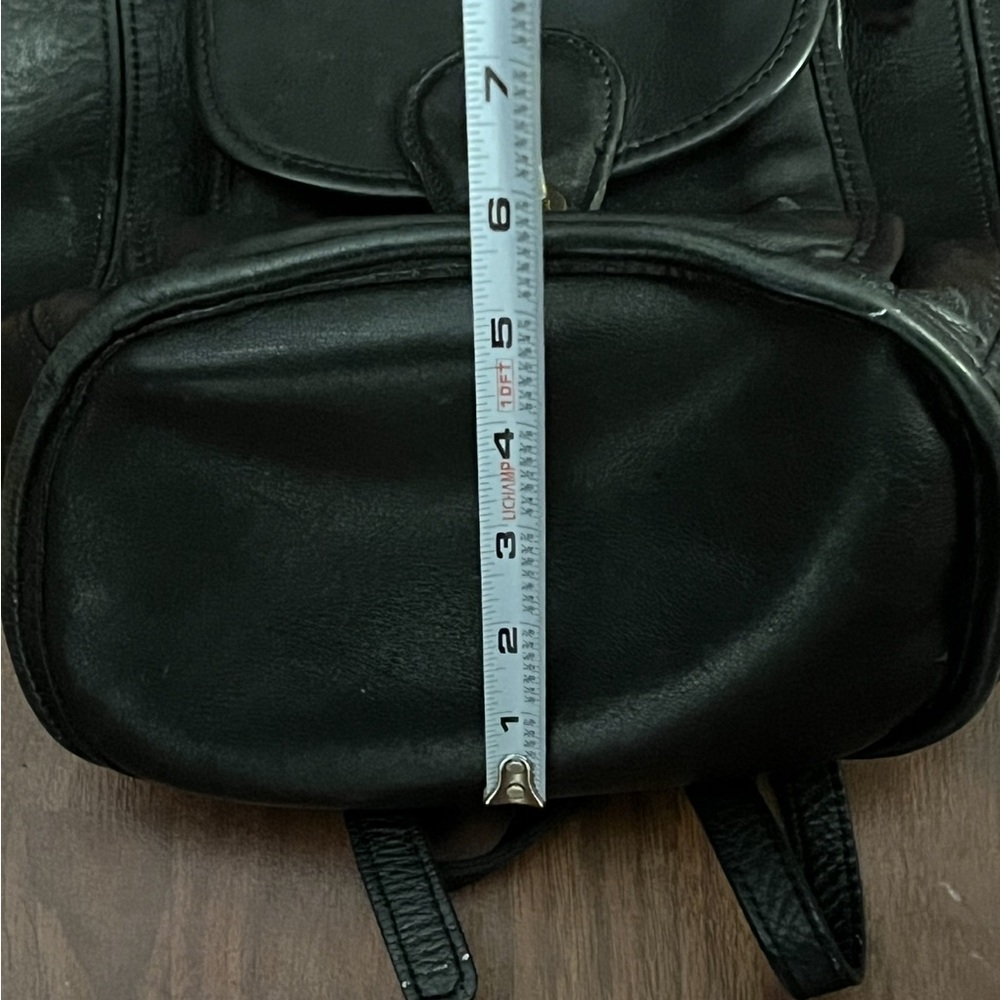 Coach Elegant Black Leather Backpack - Picture 14 of 15